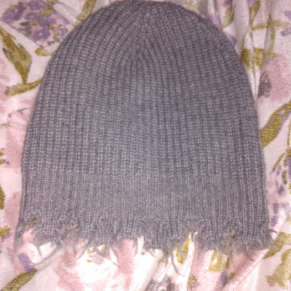 Zara frayed beanie